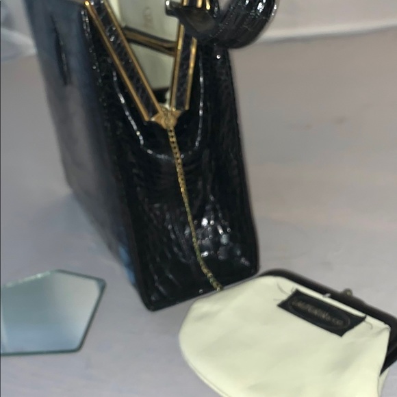 Vintage ALLIGATOR I. Magnin Rendl Original Purse Pristine Handbag - Picture 7 of 16